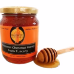One 17.63 oz jar of Giannetti Artisans Italian Chestnut Honey imported from Italy