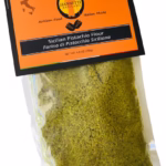 A photo of a bag of Sicilian Pistachio Flour imported from Italy
