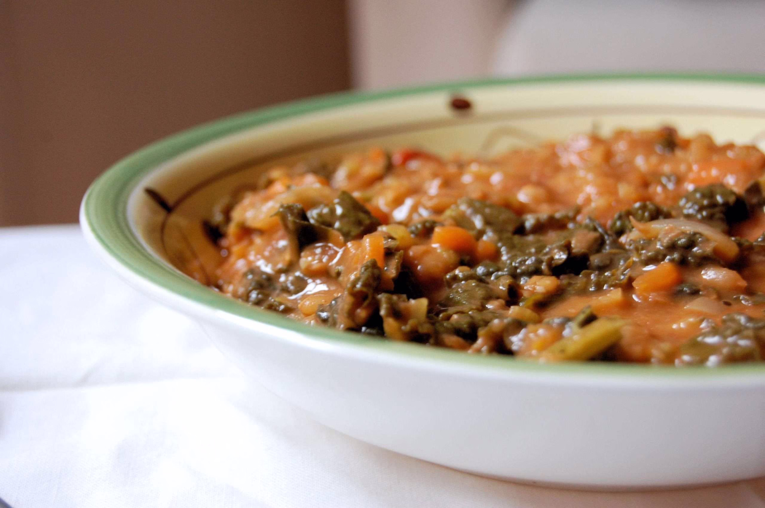 Dish of displaying outcome of Giannetti Artisans' Farro and Cabbage Recipe