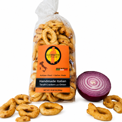 Onion Taralli Crackers from Puglia, Italy