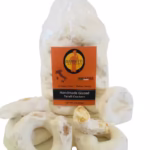 Giannetti Artisans Sweet Taralli cookies in a transparent product bag on a white background