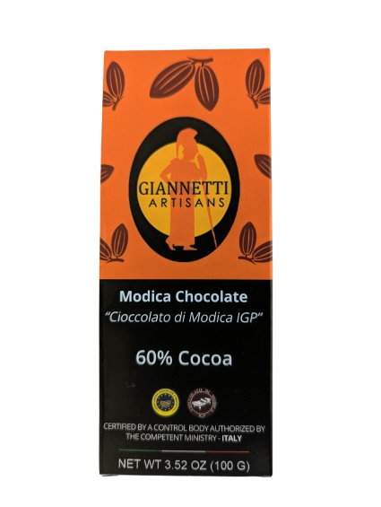 Modica Chocolate Classic Flavor 3.52 oz Giannetti Artisans Modica Chocolate Classic Flavor chocolate bar