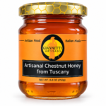 Raw Chestnut Honey from Tuscany in 8.8 oz jar