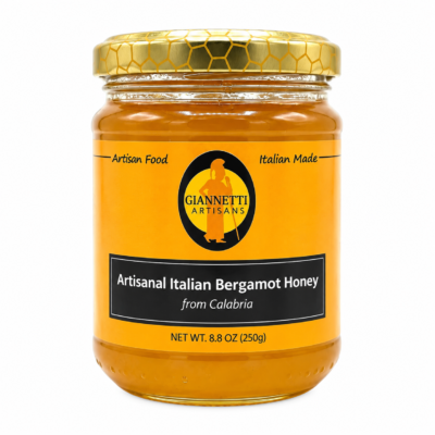 Honeysuckle Honey with Bergamot front view single jar