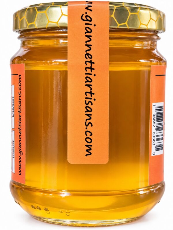 Italian Wildflower Honey jar back view – Giannetti Artisans