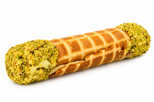 Sicilian Pistachio Wafer Roll with pistachio cream filling – Giannetti Artisans