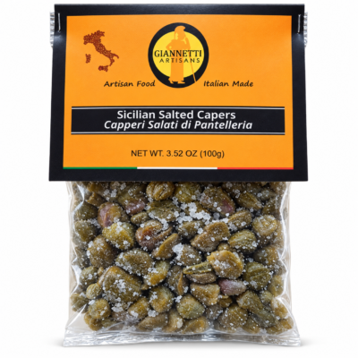 Giannetti Artisans Italian Salted Capers Single Pack Front View