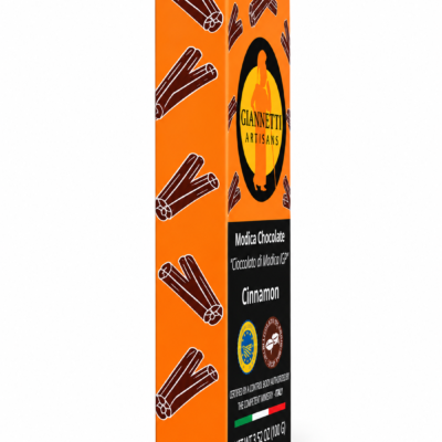 Modica Cinnamon Chocolate package side view – Giannetti Artisans
