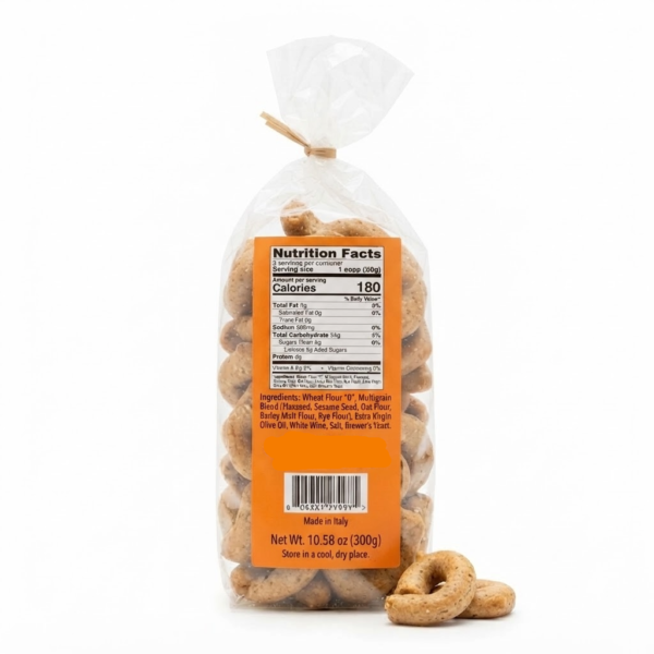 Giannetti Artisans Multigrain Taralli Back View
