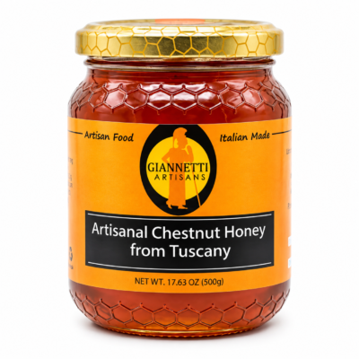 Giannetti Artisans Italian Chestnut Honey from Tuscany Front View
