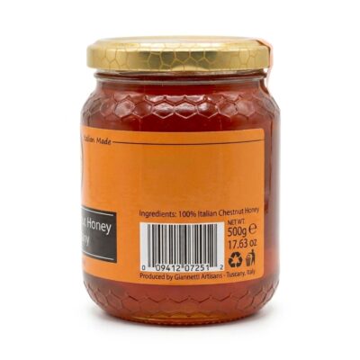 Giannetti Artisans Italian Chestnut Honey from Tuscany Side View