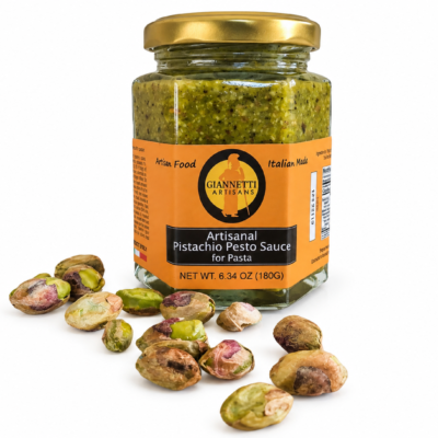 Giannetti Artisans Sicilian Pistachio Pesto from Bronte Italy 6.7 oz jar